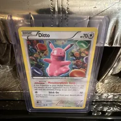 Pokemon Ditto XY XY40 Holo Promo Card 70 HP Metamorphosis Gene Stick On English - Image 1