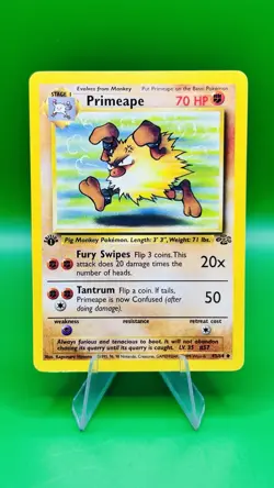Pokemon TCG Primeape Jungle Card 43/64 1st Edition Uncommon - Image 1