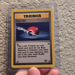 Pokemon Poke Ball 64/64 Jungle Trainer Regular Common English TCG Card - Image 1
