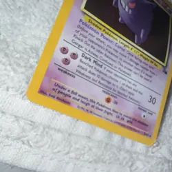 Pokemon Gengar Fossil Holo Rare 5/62 Stage 2 80 HP Card 1999 Wizards English - Image 4