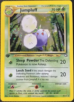Jumpluff 7/111 Neo Genesis Holo 1st Edition *Swirl* (See Photos) Pokemon Card - Image 1