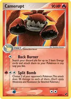 Camerupt 4/107 Pokemon Ex Deoxys Non Holo Card Card NM - Image 1
