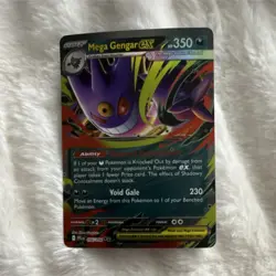 Pokemon Mega Gengar EX Regular 056/094 Stage 2 350 HP TCG Card - Image 1