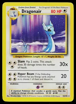 Pokemon Card - Dragonair Base Set 18/102 Rare - Image 1