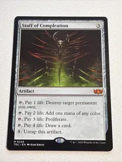 Staff of Compleation Commander: Tarkir: Dragonstorm Regular - Image 1