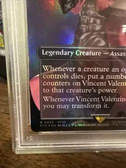 Vincent Valentine PSA8 MTG 383 (Borderless) Final Fantasy Foil - Image 2