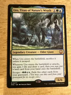 MTG Uro, Titan of Nature's Wrath [Modern Horizons 3 Commander] Near Mint Magic - Image 1