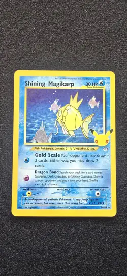 Shining Magikarp 66/64 25th Anniversary Pokemon Celebrations NM - Image 1