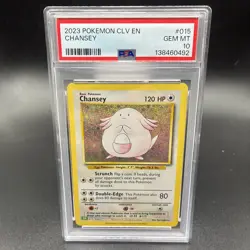 Pokemon Classic Collection Chansey Holo CLV 015/034 PSA 10 - Image 1