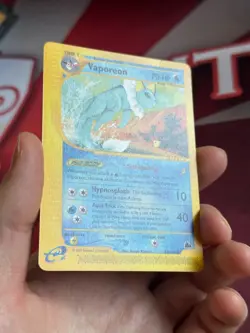 VAPOREON 33/144 Skyridge E-SERIES NON-HOLO rare Pokemon TCG card - READ - Image 2