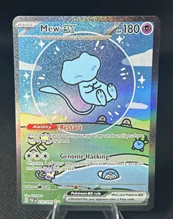 Mew EX 232/091 Sir Bubble Mew Paldean Fates SV Pokemon TCG Holo Full Art - Image 1