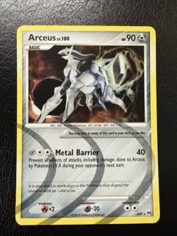 Pokemon Arceus Lv. 100 AR9 Platinum Holo Rare Pokemon Card TCG | MP - Image 3