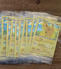 10x LOT SEALED 2014 Pokemon XY Pikachu Cosmos Holo Lego Movie Promo #42 - Image 1