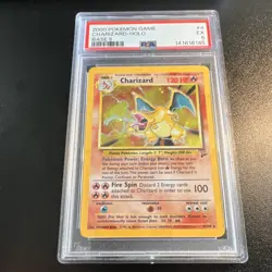 Pokemon TCG Charizard Base Set 2 Holo Rare 4/130 2000 PSA 5 - Image 1