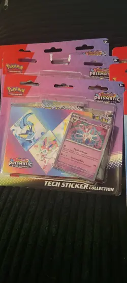 Pokemon TCG - Prismatic Evolutions - Tech Sticker Packs - Set of 10 NEW - Image 2