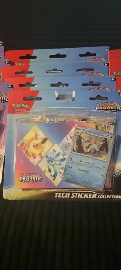 Pokemon TCG - Prismatic Evolutions - Tech Sticker Packs - Set of 10 NEW - Image 3
