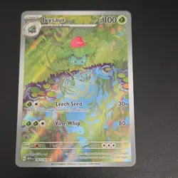 Pokemon Ivysaur Full Art Holo Illustration Rare Scarlet & Violet 151 167/165 - Image 1