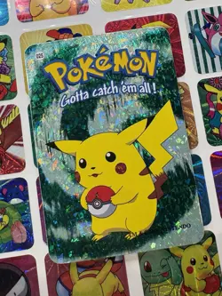 Pokemon Pikachu Holo Vintage Pocket Monsters Vending Prism Sticker Nintendo 2000 - Image 1