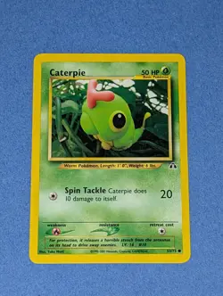 Caterpie 53/75 Neo Discovery NM Unlimited Pokemon TCG Read Description - Image 2