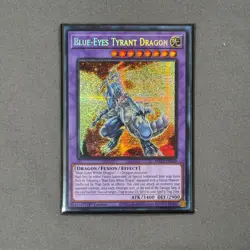 Blue-Eyes Tyrant Dragon MP23-EN019 Prismatic Secret Rare 1st Edition - Image 1