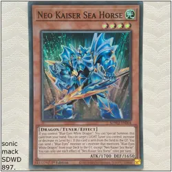 Neo Kaiser Sea Horse - SDWD-EN004 - Super Rare 1st Edition Yugioh - Image 1