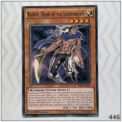 Raiden, Hand of the Lightsworn - SR02-EN022 - Common 1st Edition Yugioh - Image 1