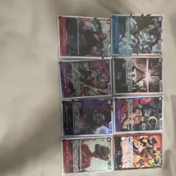 Bandai One Piece CCG Japanese Regular Finish 9 Card Lot Standard Size - Image 1