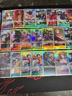 One Piece TCG SR & L Lot Of 37 Japanese NM - Image 3