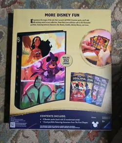 TCG Disney Lorcana Portfolio Bundle 4 Booster Packs & 1 Card Portfolio - Image 2