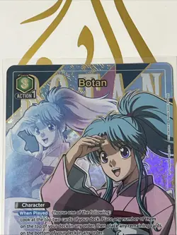 Botan 058 R* Alt Art Yu Yu Hakusho Ghost Files Union Arena Card English - Image 3