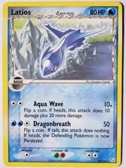 Latios 22/110 LP - RARE EX Holon Phantoms Pokemon Card - Masakazu Fukuda Art - Image 1