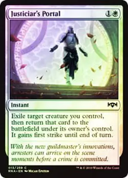 Justiciar's Portal FOIL Ravnica Allegiance PLD White Common CARD ABUGames - Image 1