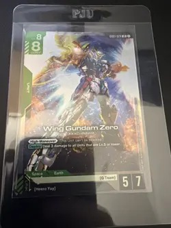 Gundam Card Game Wing Gundam Zero Holofoil GD01-024 near mint - Image 1