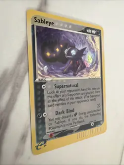 Pokemon TCG/CCG Sableye #10/100 EX Sandstorm Holo Rare Card Vintage E card - Image 2