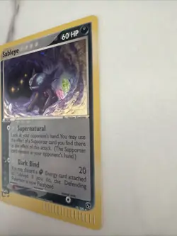 Pokemon TCG/CCG Sableye #10/100 EX Sandstorm Holo Rare Card Vintage E card - Image 3