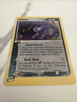 Pokemon TCG/CCG Sableye #10/100 EX Sandstorm Holo Rare Card Vintage E card - Image 4