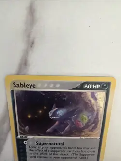 Pokemon TCG/CCG Sableye #10/100 EX Sandstorm Holo Rare Card Vintage E card - Image 5