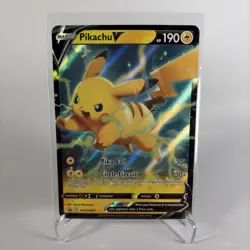 Pikachu v Promo SWSH063 Card Sword & Shield Promo Cards Near Mint - Image 1