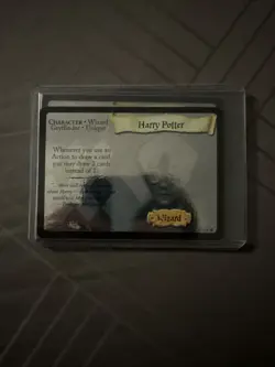 Harry Potter TCG Base Set Harry Potter #8/116 Hologram Rare Card Great Shape - Image 1