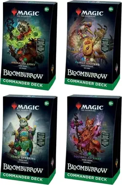 Magic the Gathering Bloomburrow COMMANDER DECK DISPLAY CASE Set of 4 Sealed - Image 2