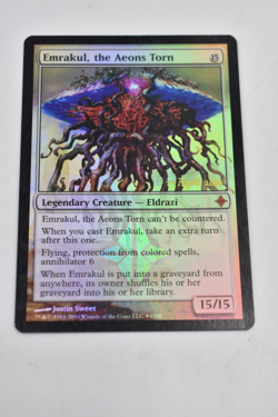 MTG Magic The Gathering EMRAKUL, THE AEONS TORN Foil PRERELEASE PROMO See Pics - Image 2