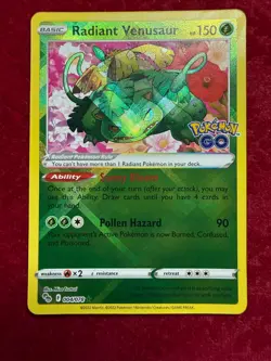 Pokemon TCG Radiant Venusaur 004/078, Pokemon GO (NM) - Image 1