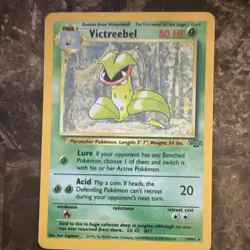 Pokemon TCG Victreebel Jungle 14/64 Unlimited Holo Rare 1999 80 HP Stage 2 - Image 1