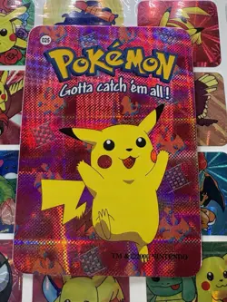 Pokemon Pikachu Holo Vintage Pocket Monsters Vending Prism Sticker Nintendo 2000 - Image 2