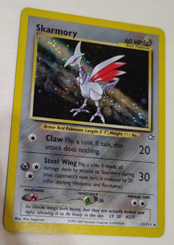 Skarmory - 13/111 - Pokemon Neo Genesis Unlimited Holo Rare Card WOTC LP+ SWIRL - Image 1