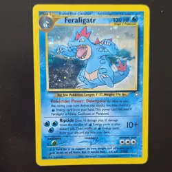 Pokemon Feraligatr Neo Genesis 5/111 120 HP Holo Rare Water Card 2000 - Image 1
