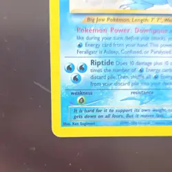 Pokemon Feraligatr Neo Genesis 5/111 120 HP Holo Rare Water Card 2000 - Image 4