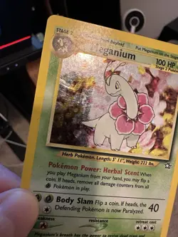 Pokemon TCG Meganium Neo Genesis Holo Unlimited Rare Card 10/111 LP - Image 2