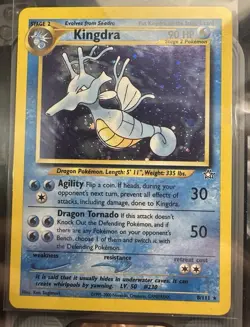 2000 Pokemon, Neo Genesis, #8/111 Kingdra, Holo Rare - Image 1