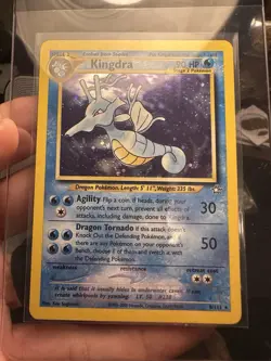 2000 Pokemon, Neo Genesis, #8/111 Kingdra, Holo Rare - Image 3